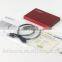 2.5" Portable HDD Enclosure with data write protected function and tool free(Aluminum Alloy)