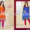 wholesale designer printed cotton salwar kameez with palazzo pants