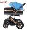 Baby Stroller China Products Brake System Baby Buggy Prams High Landscape 3 in 1 Beautiful Good Removable Folding Cot