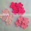 Crochet Pink Flowers Appliques,Embellishment,Cards,Mix,Multicolor