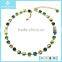 New Trendy Emerald Diamonds Chain Gold Necklace