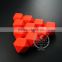 20*20*20mm painted color red wood beads polyhedron beads DIY findings supplies 3000050