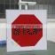 High quality aluminum solar powered warning flash LED traffic safety signs