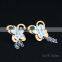 stud earrings with butterfly design earrings for wholesale