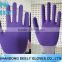 HDL Safety 13 guage polyester latex sandy coated safety gloves good grip