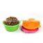 2016 Hot sale cheap lovely silicone pet bowls for your lovely dog