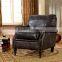 Italy Design Brown Genuine Leather Recliner/Classic Style Living Room Leather Sofa