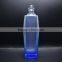 Wholesale blue square glass wine bottle with screw top