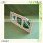green leaf theme latest design pine wooden photo frame