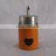 metal coated glass vinegar bottle with vegetable With Good Service