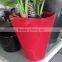 SJ20171020 2017 Hot sale red plastic decorative flower pot and vase