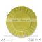 embossed solid color ceramic salad plate