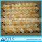 Polished honey onyx marble mosaic