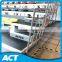 Telescopic retractable bleacher seating stand for gym