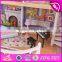 New arrival luxurious and colorful wooden large dollhouse for kids W06A221