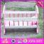 2016 Best design kids wooden toy 18 inch doll bed W06B052