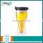 Plastic Insulated Double Wall Upside Down Beer Glass Tumbler