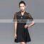 Maxnegio summer black dress with lace chinese runway dress