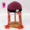 2015 hot sale Hand hook baby wool hats, Color matching hats