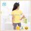 100% Cotton Baby girls flower print children clothing wear sport girl clothing sets
