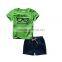 Wholesale cool fashion sports style baby boy clothing sets for summer