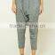 Wholesale Blank Cotton Custom New Design Outdoor Lady Ruffle Casual Pants
