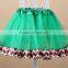 Top Sale Special Design Kids Christmas Green Baby Pettiskirt Tulle Skirts China Sale Wholesale