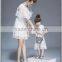Fashion mommy and me matching dresses white women and children lace dress patterns
