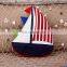 Mediterranean Style Popular Sailboat Cotton And Linen Pillow Home Textile Cushion