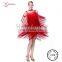 New Maxi Dress New Design Red Fringe Latin Dance Dresses 2016 L-11306