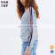 OEM new style stripe trim raglan sleeve crewneck wholesale grey women hoodies