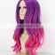 Wholesale synthetic human hair full lace wig with free Random sample