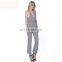 fashion 2017 black and white polka dot jumpsuit vintage design jumpsuit tight jumpsuit