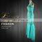 2016 Wholesale Aqua Green Slim-line Backless Long Evening Dress