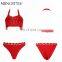 sexy bikini bodycon swimwear bandage dress 2016 2017 rayon fabric factory wholesale price guangzhou for swimming pool red black