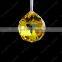Machine Cut Light Topaz Color Crystal Ball Crystal Chandelier Parts