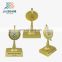 cheap custom round rotating painted gold plating trophy
