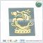 High-end Custom Gold Metal Letter Logo Metal Label Sticker