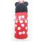 Korean cartoon silicone pencil case and stationery pen holder with retractable function and cylindrical shape