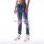 DiZNEW Vintage Stock Custom Skinny Ripped Blue Jeans