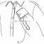 High quality Shirt sleeve placket attaching setter industrial Sewing Machine