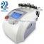 Multifunctional 6 in 1 ultrasonic high frequency Cavitation RF facial machine with microcurrent face lift