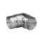 Stainless Steel Rail Fitting 90 Degree Vertical Elbow Slot Tube Connector
