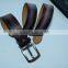 Fashion man dark brown snake pu belt