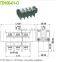 21.00mm Pitch Feed Panel Through Terminal Block with dual level 600V 101A