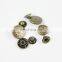 Vintage Press Custom Shaped Laser Logo Brass Snap Button