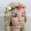 Artificial Flower Rose Wedding Garland Bridal Wreath Hair Accessories