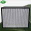 Factory Direct Sale Deep Pleated Glass Fiber H13 H14 Hepa Filter With Aluminium Frame