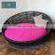 Daybed Outdoor Furniture Waterproof Round Swing Bed Garden Rattan Sun Bed Outdoor Sofa