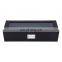 6 slots black watch box watch storage box display watch organizer box